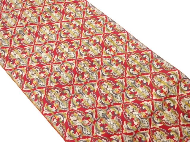 花唐草模様織出し名古屋帯